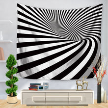 Tapestry Stripe Abstract Fingerprint Printing Hanging Decoration Sit Carpet