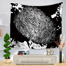 Tapestry Stripe Abstract Fingerprint Printing Hanging Decoration Sit Carpet