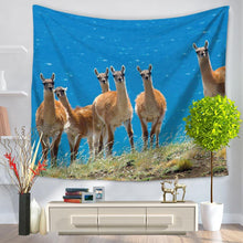 Lovely Alpaca Animal Series Tapestry Sandy Beach Sit Carpet GT1095