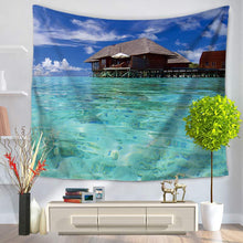 Island Sandy Beach Printing Tapestry Sandy Beach A Piece Of Cloth Sit Carpet GT1069