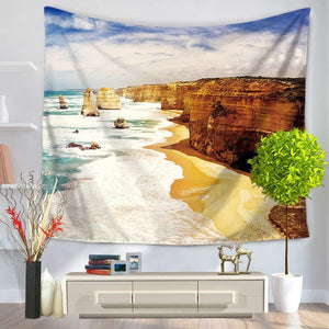 Island Sandy Beach Printing Tapestry Sandy Beach A Piece Of Cloth Sit Carpet GT1069